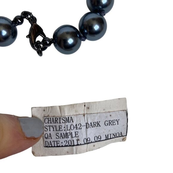 Louis Dell Olio Imitation Pearl Necklaces Lot of 5 Pink Gray Baroque Long Signed - Picture 4 of 16